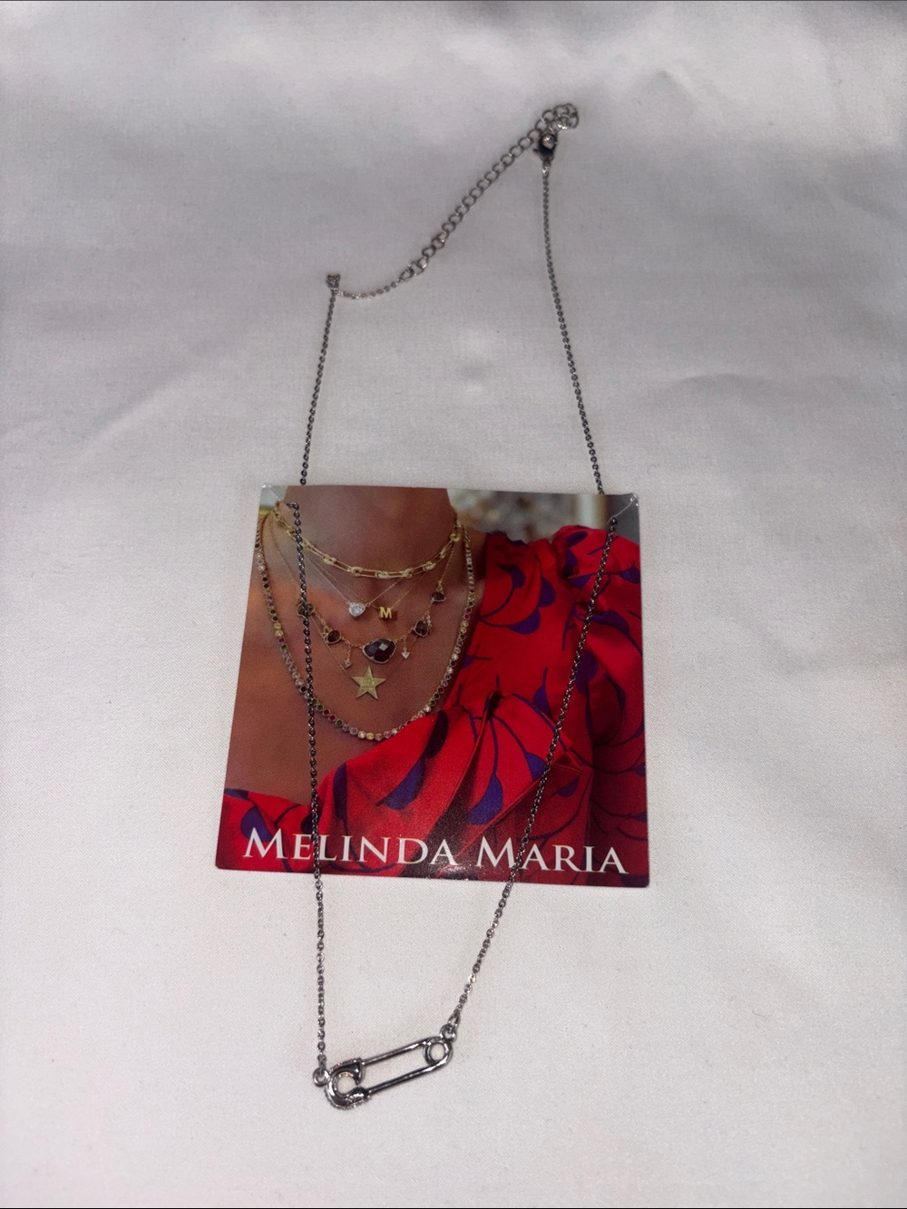 Melinda Maria Elegant Silver Necklace